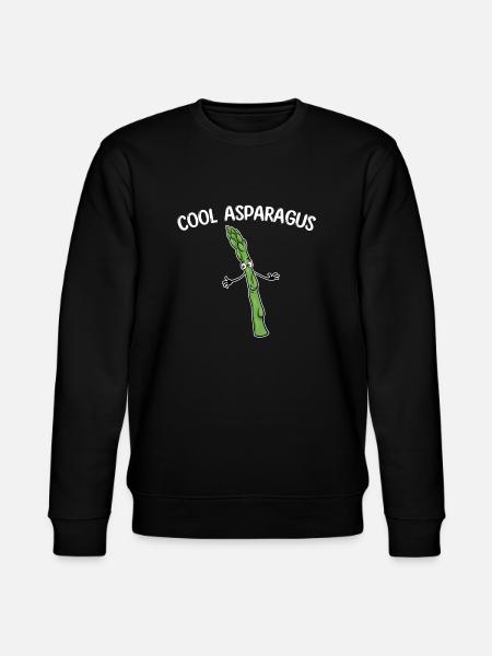 Cool Asparagus T-Shirt - Stanley/Stella CHANGER Unisex Organic Sweatshirt - black