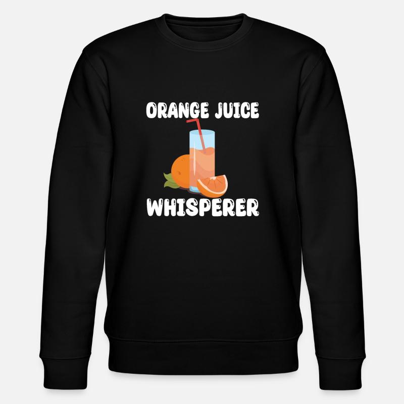 Orangensaft Flüsterer - Stanley/Stella Unisex Bio-Sweatshirt CHANGER - Schwarz