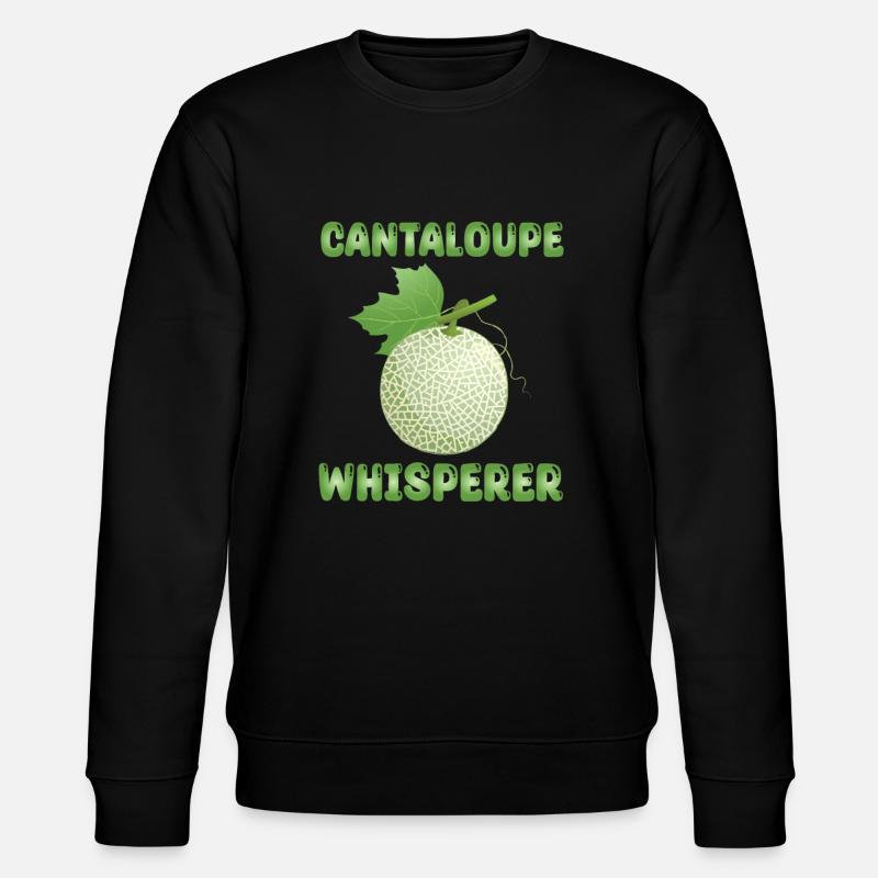 Cantaloupe Melon Whisperer - Stanley/Stella CHANGER Unisex Organic Sweatshirt - black