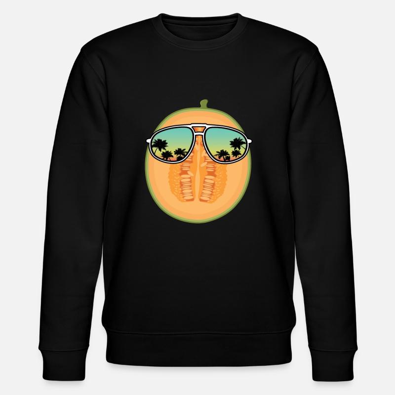 Cantaloupe-Melone - Stanley/Stella Unisex Bio-Sweatshirt CHANGER  - Schwarz