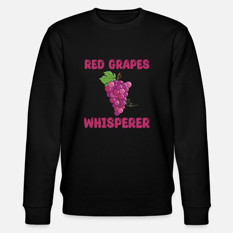 Red Grape Whisperer - Stanley/Stella CHANGER Unisex Organic Sweatshirt - black