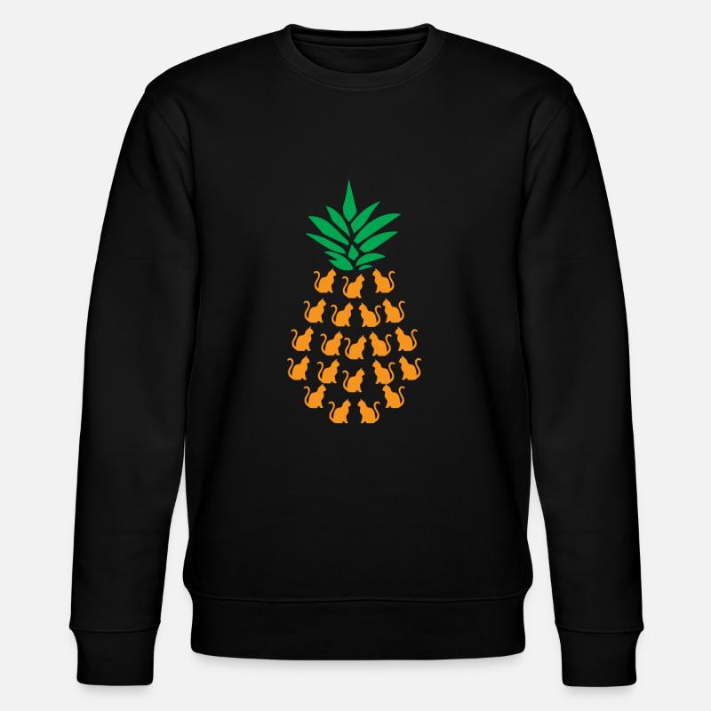 Chats ananas - Sweat bio CHANGER Stanley/Stella Unisexe - noir
