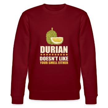Dicton Durian - Sweat bio CHANGER Stanley/Stella Unisexe - bordeaux - Devant - Nik (191cm) & Marisol (170cm)