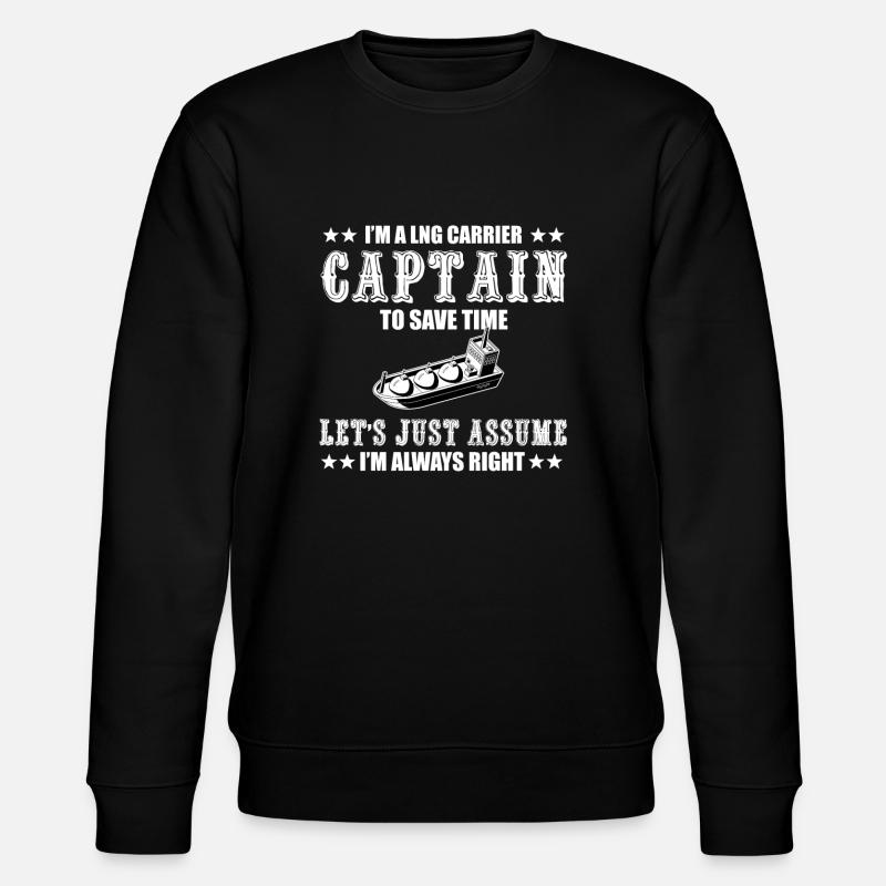 Capitaine de méthanier - Sweat bio CHANGER Stanley/Stella Unisexe - noir