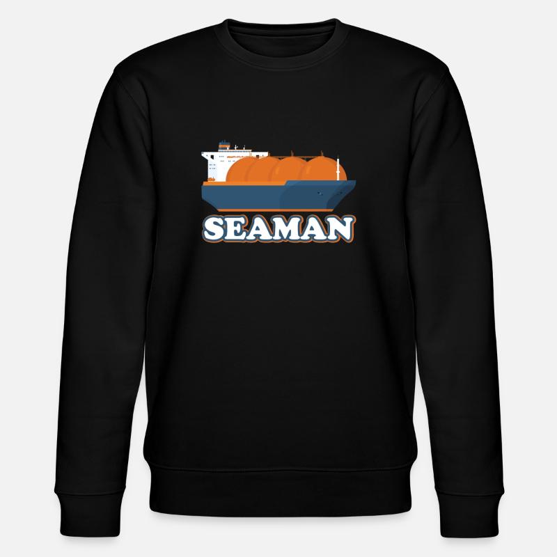 LNG Tankschiff Seamann - Stanley/Stella Unisex Bio-Sweatshirt CHANGER  - Schwarz