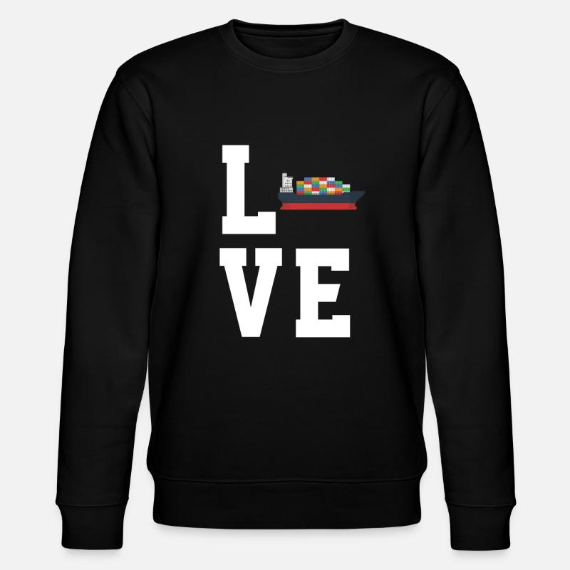 Container ship - Stanley/Stella CHANGER Unisex Organic Sweatshirt - black