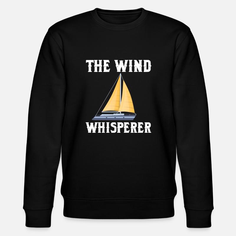 Sailing - The Wind Whisperer - Stanley/Stella CHANGER Unisex Organic Sweatshirt - black