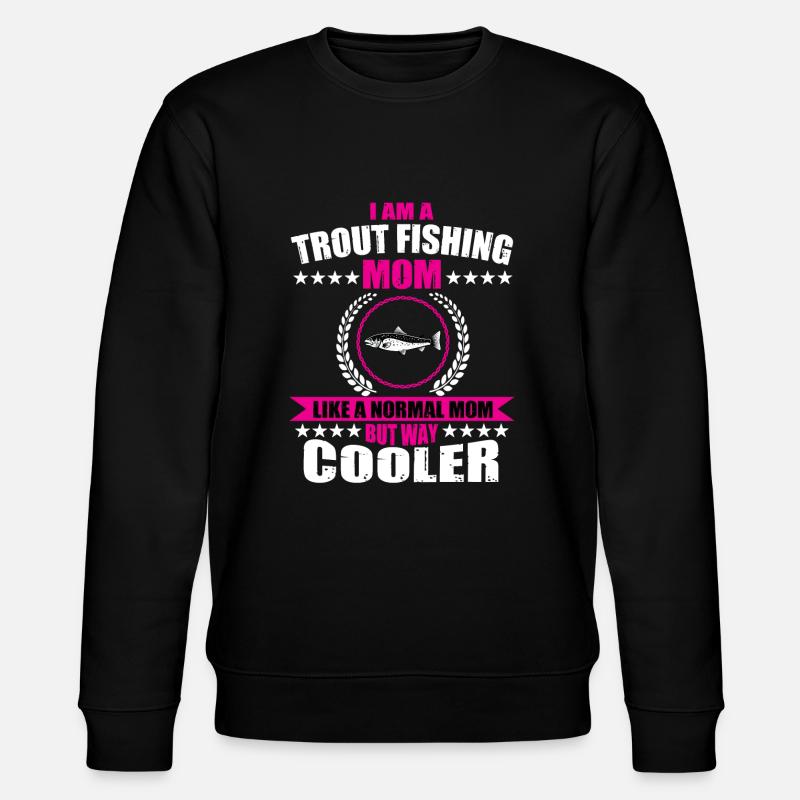 Forellenfischen Mama - Stanley/Stella Unisex Bio-Sweatshirt CHANGER  - Schwarz