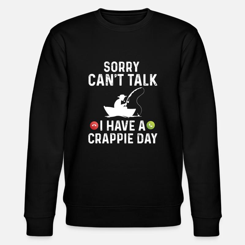 Crappie Fisch Angler - Stanley/Stella Unisex Bio-Sweatshirt CHANGER  - Schwarz