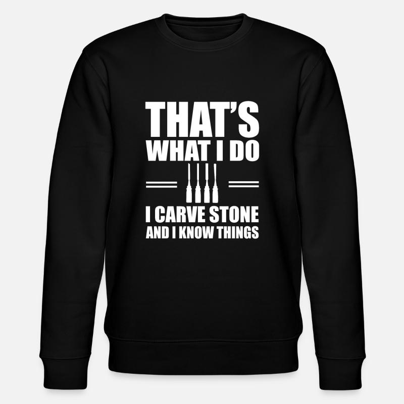 Sculpture sur pierre - Sweat bio CHANGER Stanley/Stella Unisexe - noir