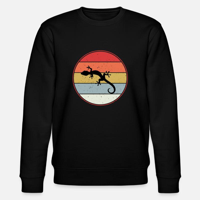 Cher Leopard Gecko Silhouette - Sweat bio CHANGER Stanley/Stella Unisexe - noir