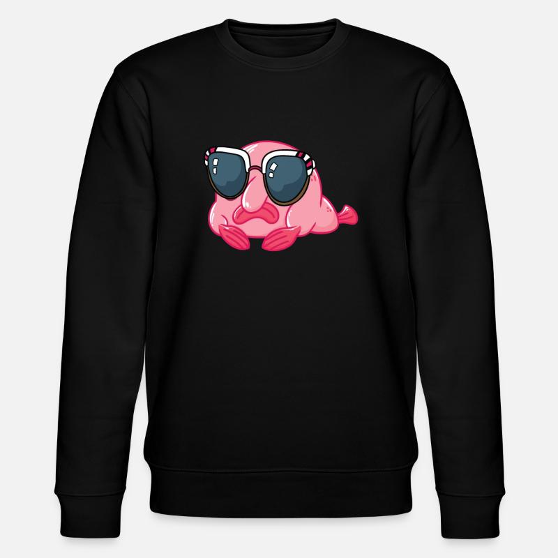 Blobfish avec lunettes de soleil - Sweat bio CHANGER Stanley/Stella Unisexe - noir