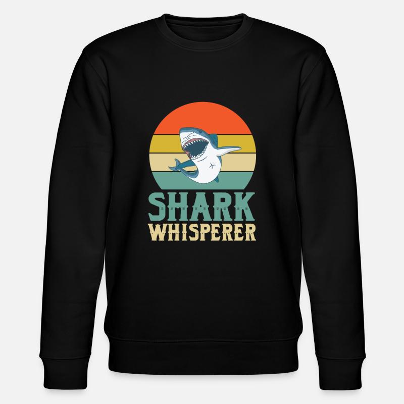 Shark Whisperer - Stanley/Stella CHANGER Unisex Organic Sweatshirt - black