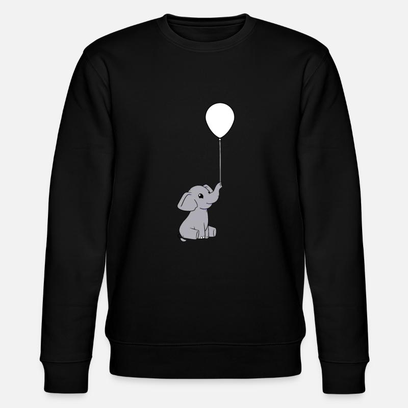 Doux bébé éléphant - Sweat bio CHANGER Stanley/Stella Unisexe - noir