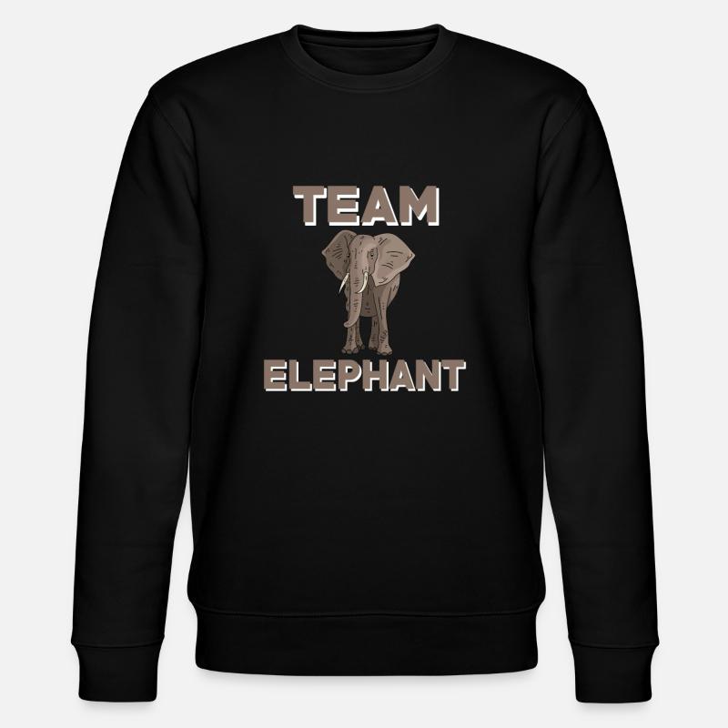 Team Elefant - Stanley/Stella Unisex Bio-Sweatshirt CHANGER  - Schwarz