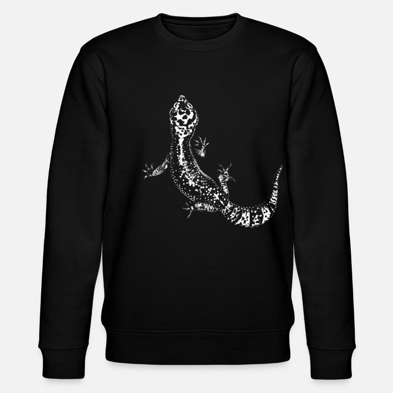 Gecko / Leopard gecko - Stanley/Stella CHANGER Unisex Organic Sweatshirt - black