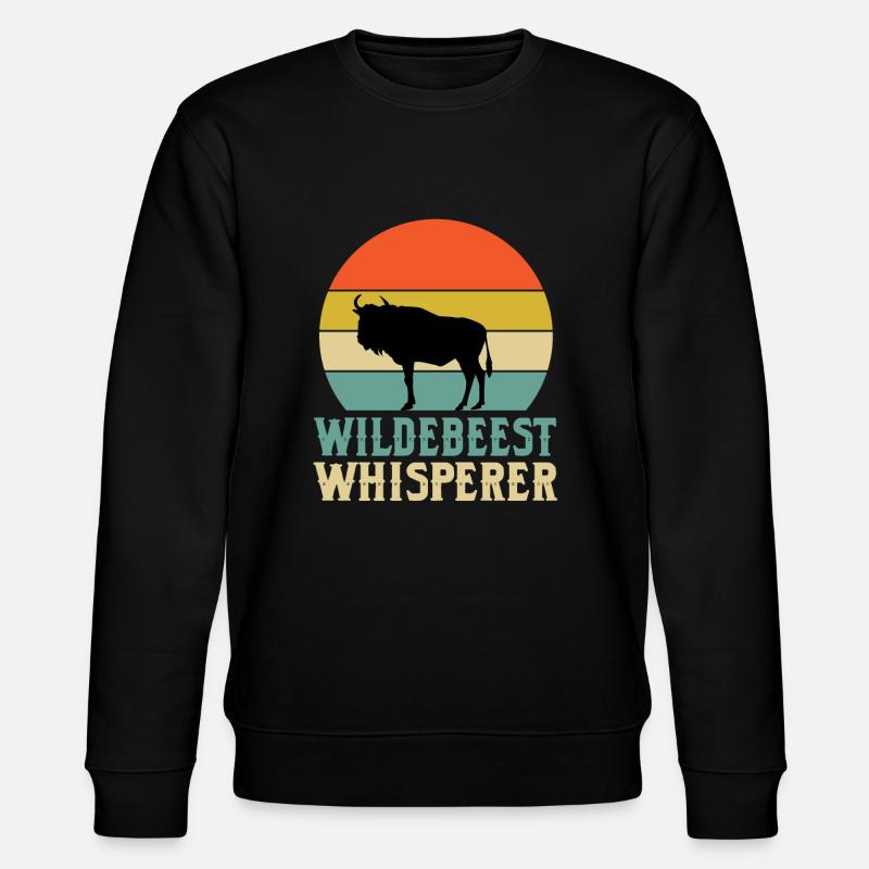 Gnu-Flüsterer - Stanley/Stella Unisex Bio-Sweatshirt CHANGER  - Schwarz
