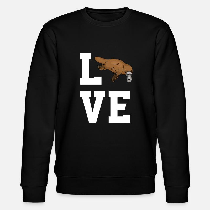 Dear Platypuses - Stanley/Stella CHANGER Unisex Organic Sweatshirt - black