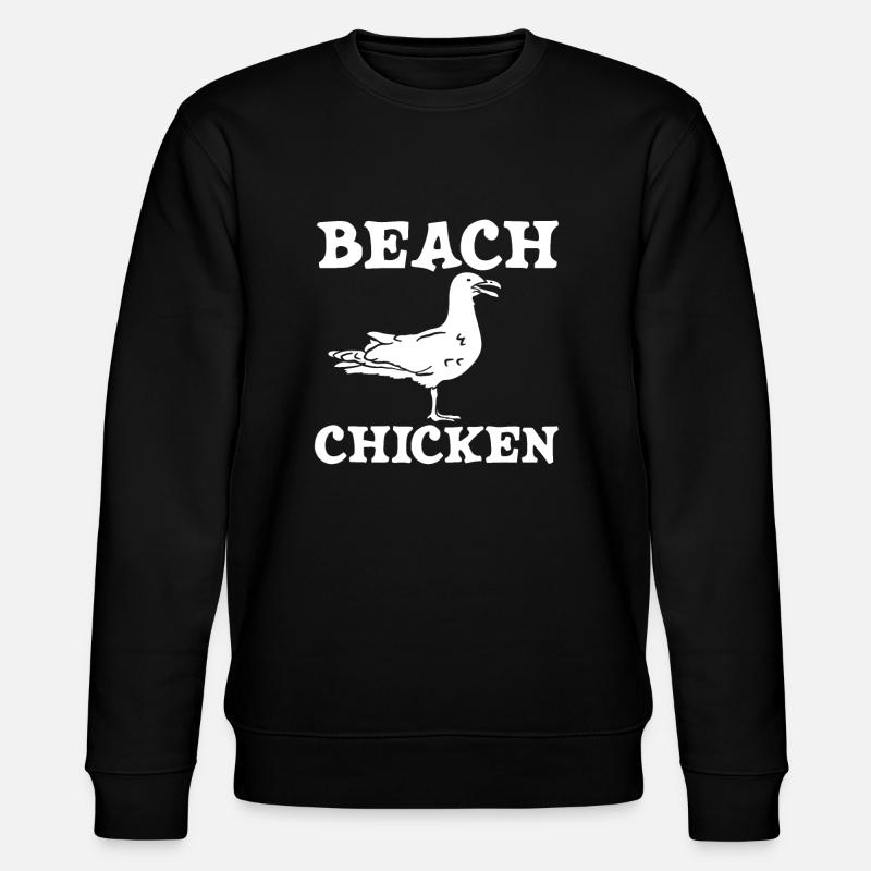 Poulet seagull Beach - Sweat bio CHANGER Stanley/Stella Unisexe - noir