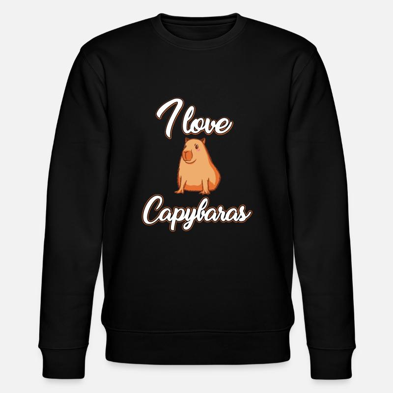 J’adore les capybaras - Sweat bio CHANGER Stanley/Stella Unisexe - noir