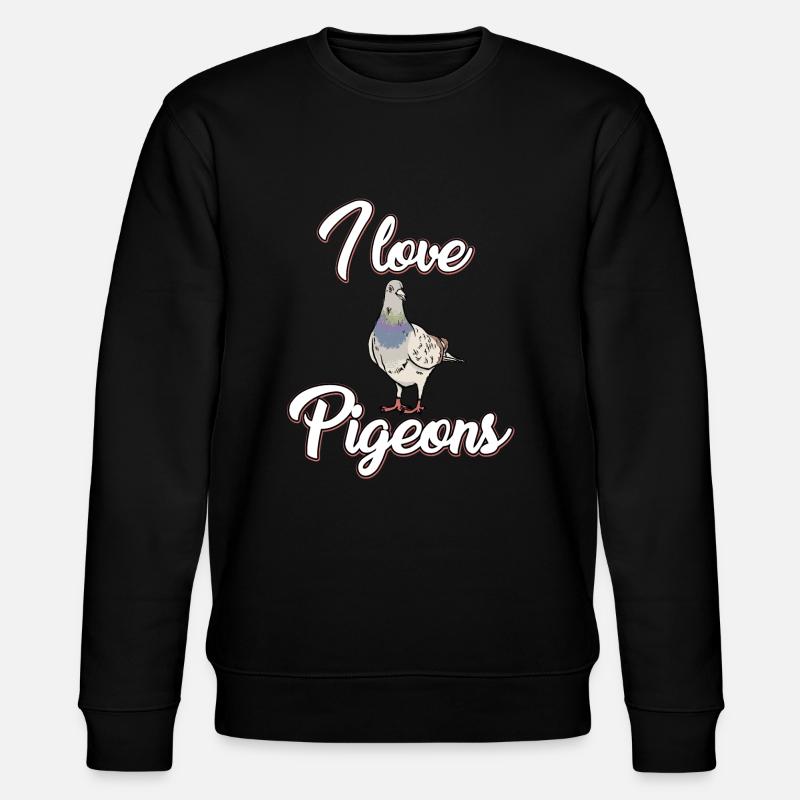 J’adore les pigeons - Sweat bio CHANGER Stanley/Stella Unisexe - noir