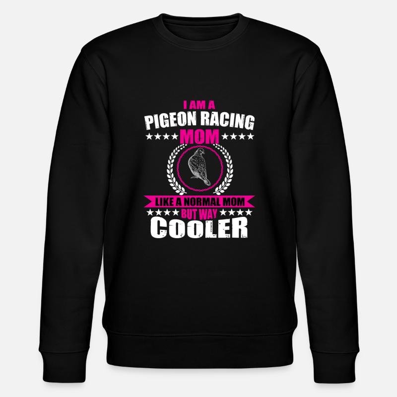 Lustige Taubenrennen Mutter - Stanley/Stella Unisex Bio-Sweatshirt CHANGER  - Schwarz