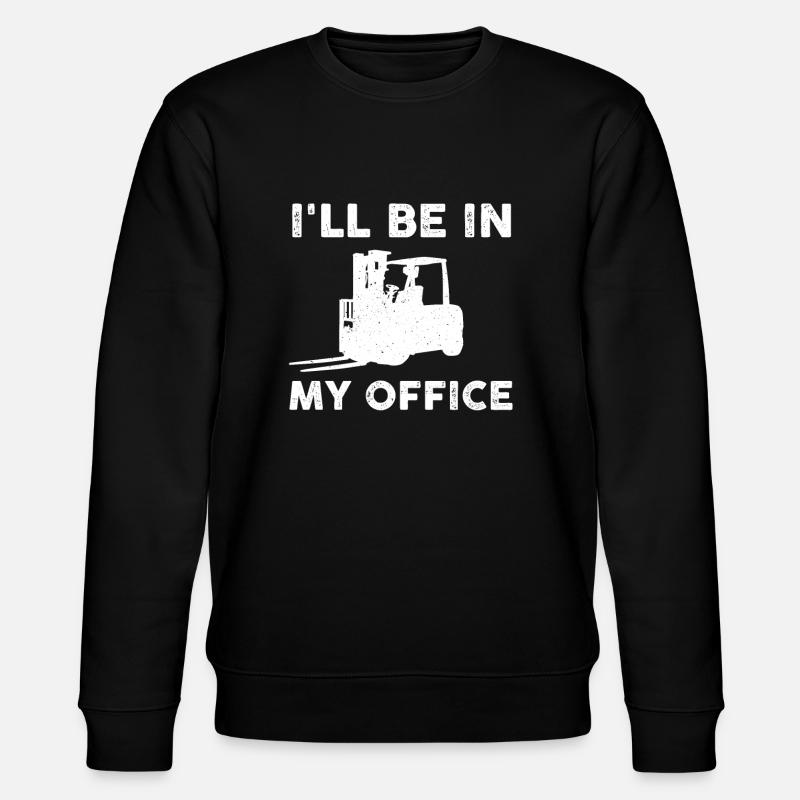 Lustiges Gabelstapler Geschenk - Stanley/Stella Unisex Bio-Sweatshirt CHANGER  - Schwarz