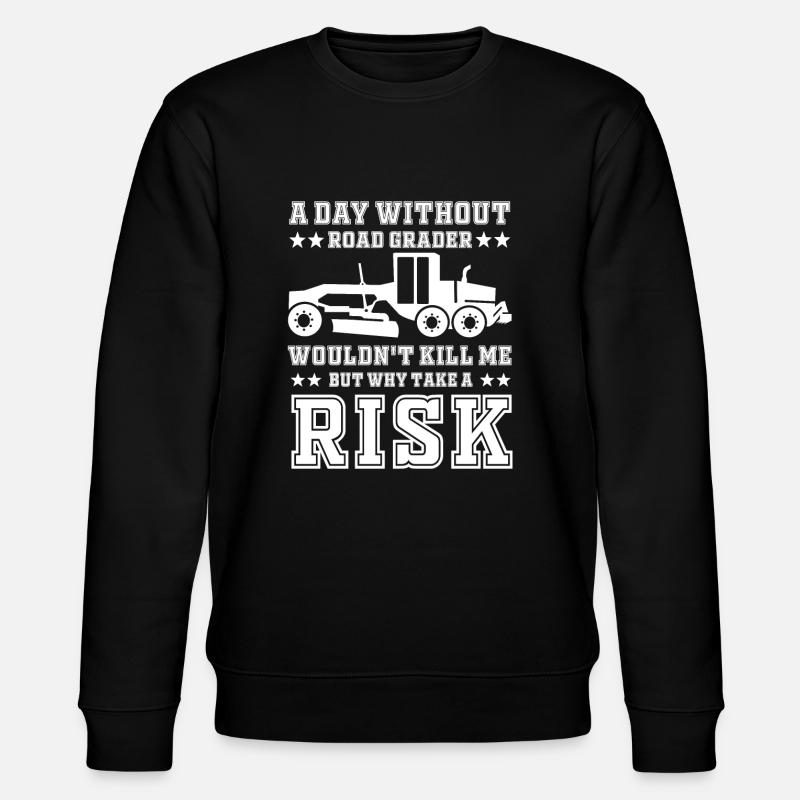 Lustiges Grader Fahrer Spruch - Stanley/Stella Unisex Bio-Sweatshirt CHANGER - Schwarz