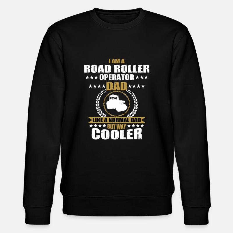 Roller Papa Strassenbauer - Stanley/Stella CHANGER Unisex Organic Sweatshirt - black