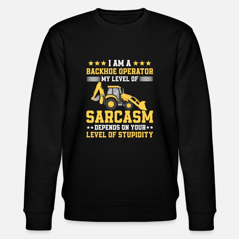 Backhoe loader - Stanley/Stella CHANGER Unisex Organic Sweatshirt - black