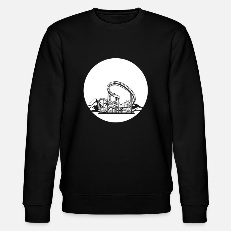 Achterbahn Mit Bergen - Stanley/Stella Unisex Bio-Sweatshirt CHANGER  - Schwarz
