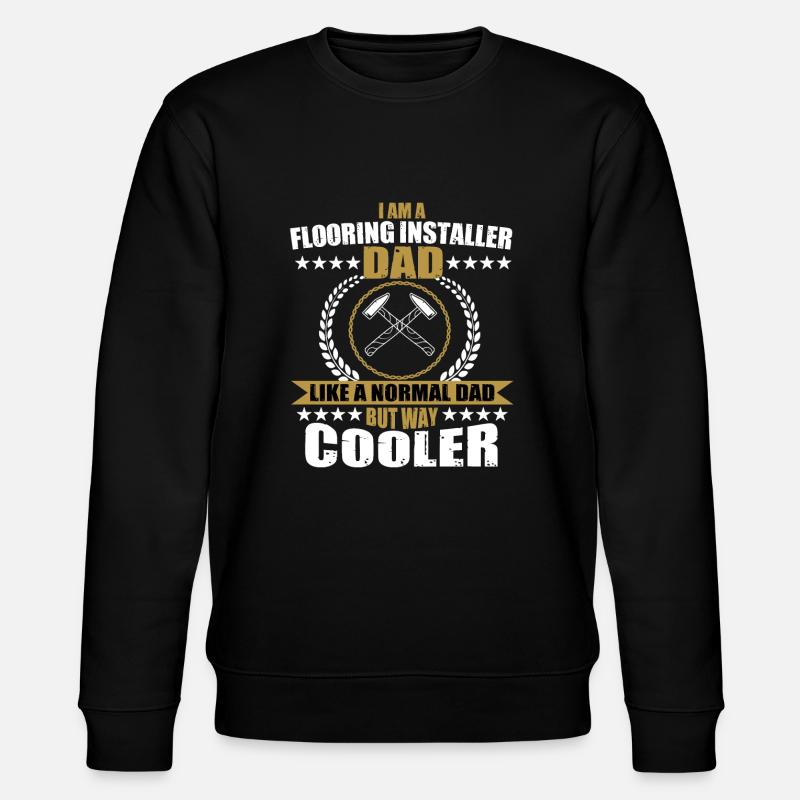 Bodenleger Papa - Stanley/Stella Unisex Bio-Sweatshirt CHANGER  - Schwarz