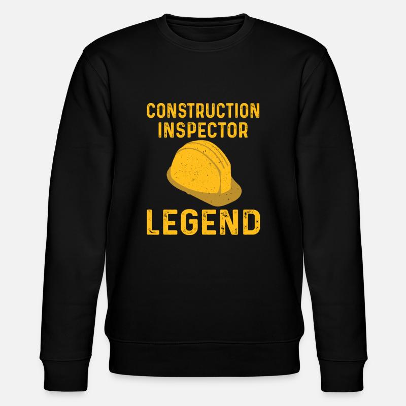 Building Inspector Legend - Stanley/Stella CHANGER Unisex Organic Sweatshirt - black
