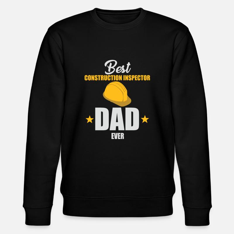 Building Inspector Papa - Stanley/Stella CHANGER Unisex Organic Sweatshirt - black