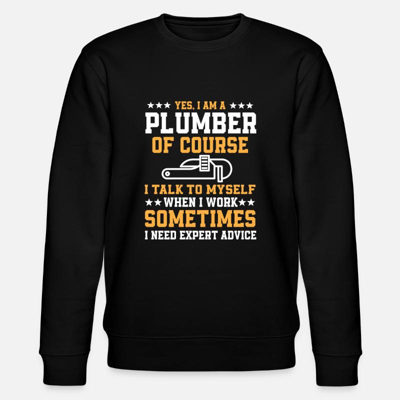 Design de plombier amusant - Sweat bio CHANGER Stanley/Stella Unisexe - noir