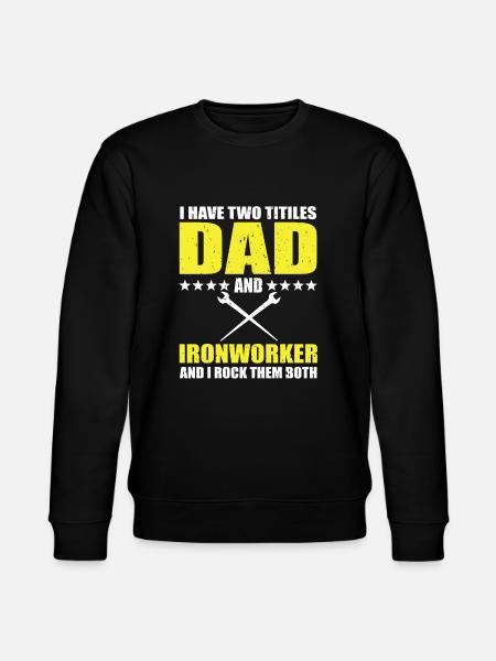Metallurgical worker father - Stanley/Stella CHANGER Unisex Organic Sweatshirt - black