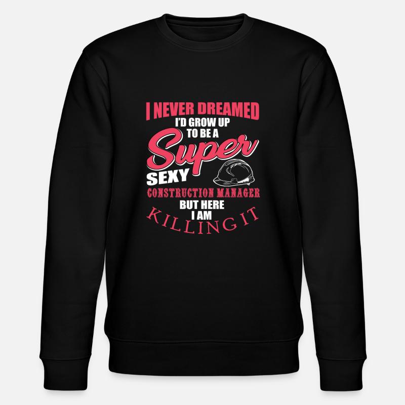 Site Manager Design - Stanley/Stella CHANGER Unisex Organic Sweatshirt - black