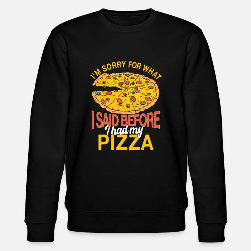Pizza Liebhaber - Stanley/Stella Unisex Bio-Sweatshirt CHANGER - Schwarz