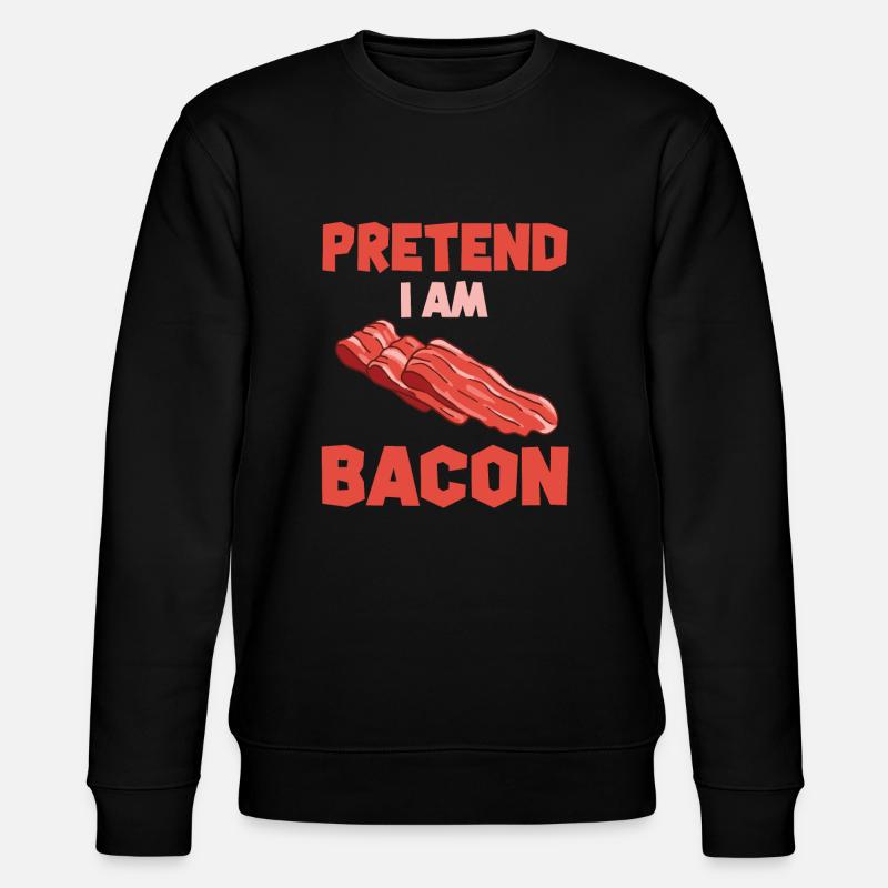 Funny Bacon Gift - Stanley/Stella CHANGER Unisex Organic Sweatshirt - black