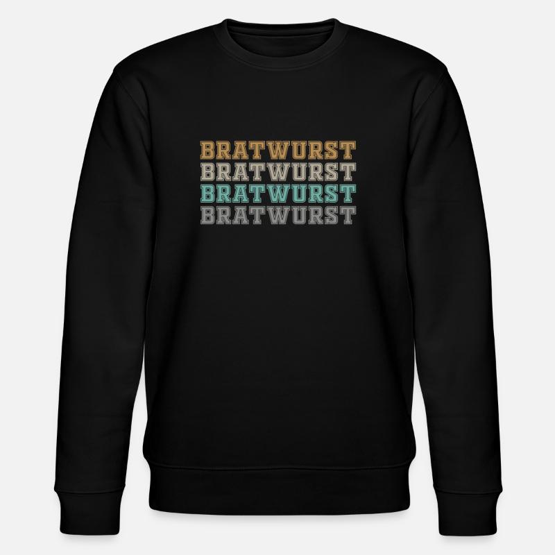 Retro Fährschiff Bekleidung Containerschiff - Stanley/Stella Unisex Bio-Sweatshirt CHANGER - Schwarz