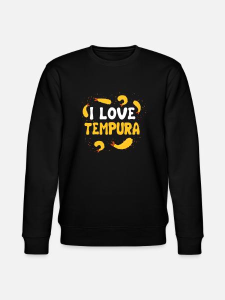I love tempura - Stanley/Stella CHANGER Unisex Organic Sweatshirt - black