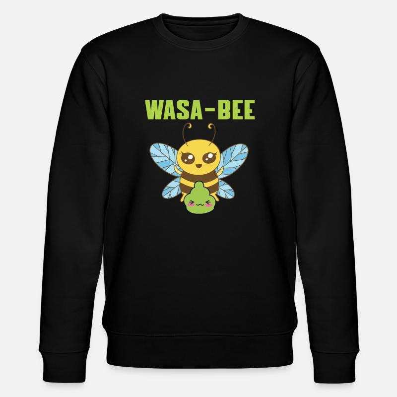 Doux Wasabi Bee Design - Sweat bio CHANGER Stanley/Stella Unisexe - noir