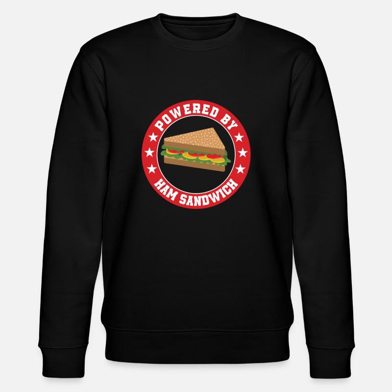 Propulsé par sandwich au jambon - Sweat bio CHANGER Stanley/Stella Unisexe - noir