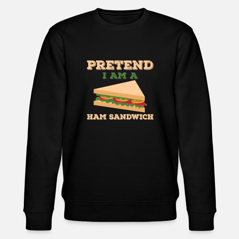 Sandwich au jambon - Sweat bio CHANGER Stanley/Stella Unisexe - noir