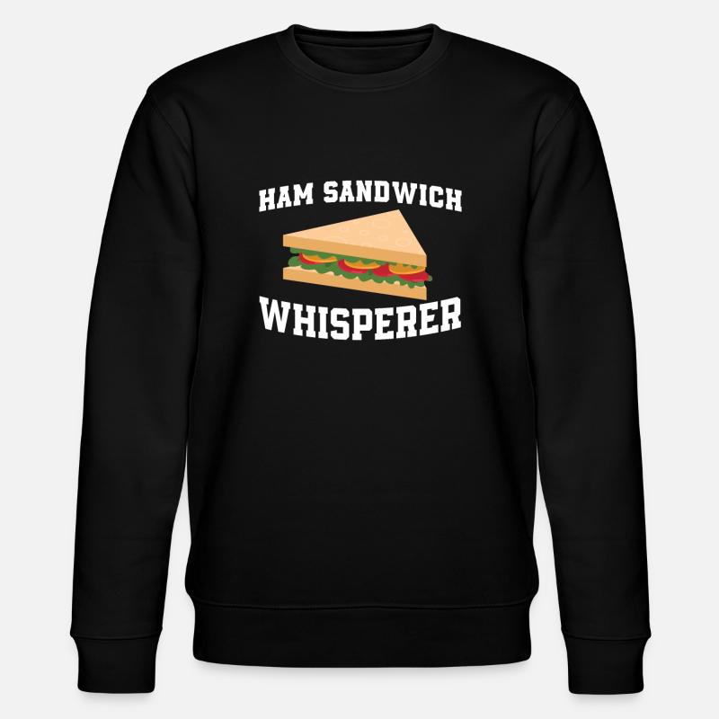 Chuchoteur de sandwich au jambon - Sweat bio CHANGER Stanley/Stella Unisexe - noir