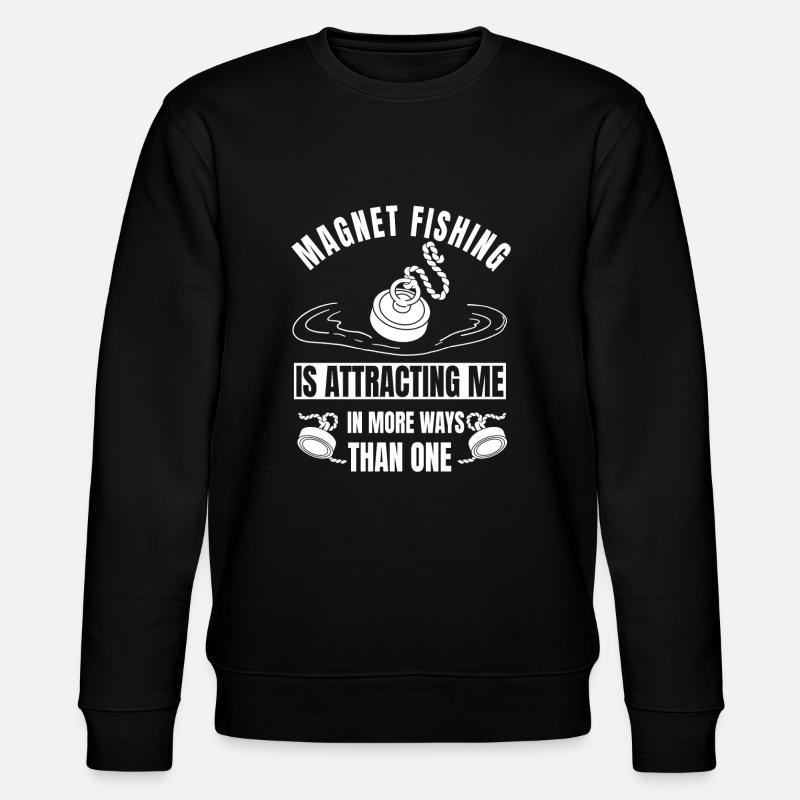 Magnetfischen - Stanley/Stella Unisex Bio-Sweatshirt CHANGER  - Schwarz
