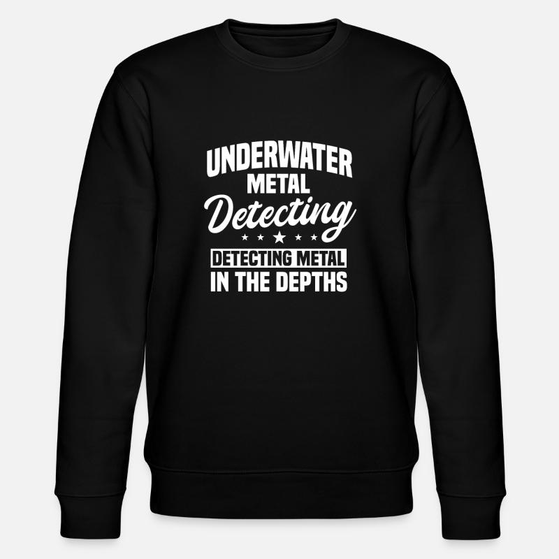 Underwater Metal Detection Design - Stanley/Stella CHANGER Unisex Organic Sweatshirt - black
