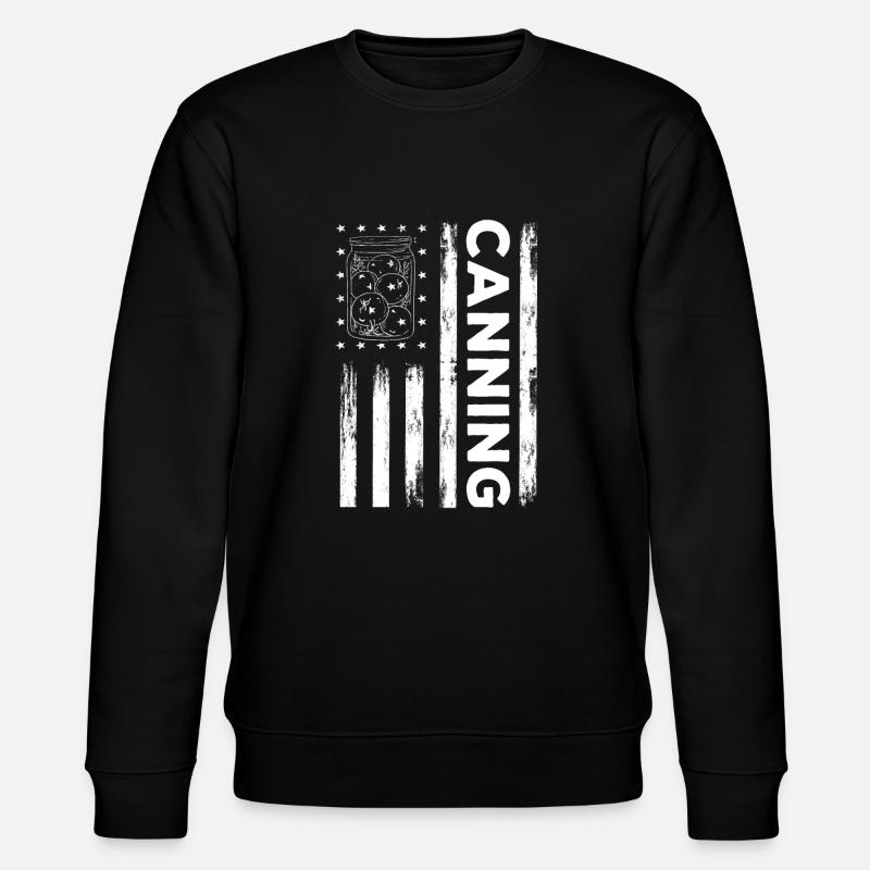 USA flag boiling down - Stanley/Stella CHANGER Unisex Organic Sweatshirt - black