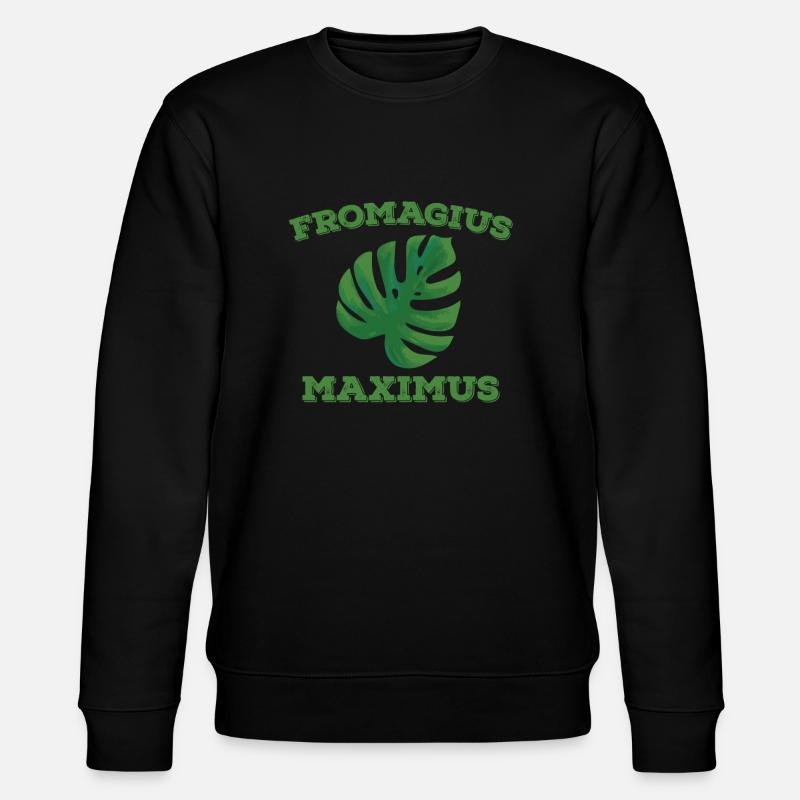 Plante Monstera Fromagius Maximus - Sweat bio CHANGER Stanley/Stella Unisexe - noir