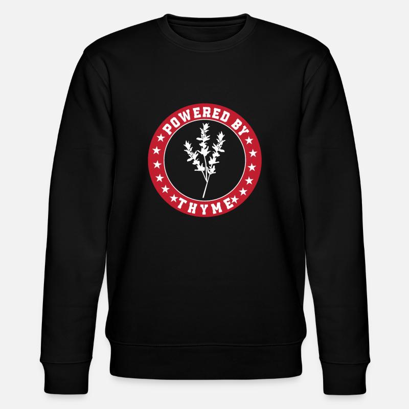 Funny Thyme Gift - Stanley/Stella CHANGER Unisex Organic Sweatshirt - black